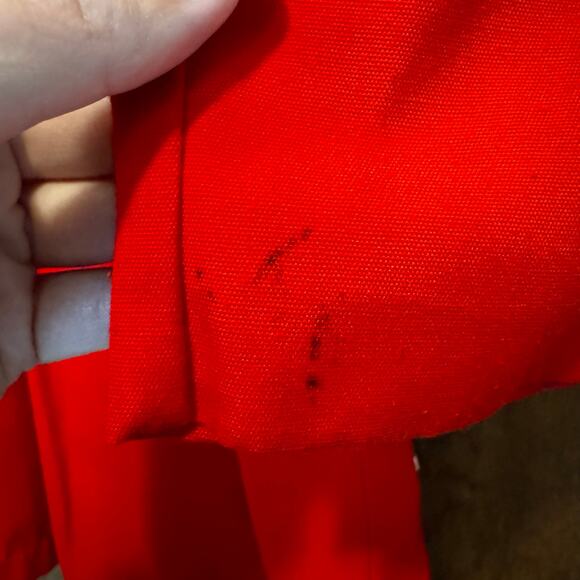 Vintage Sears Hooded‎ Red Gingham Dress Jacket Coat 6 44.5” to 47” Girls Kids - Picture 10 of 12